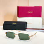 Metal frameless sunglasses