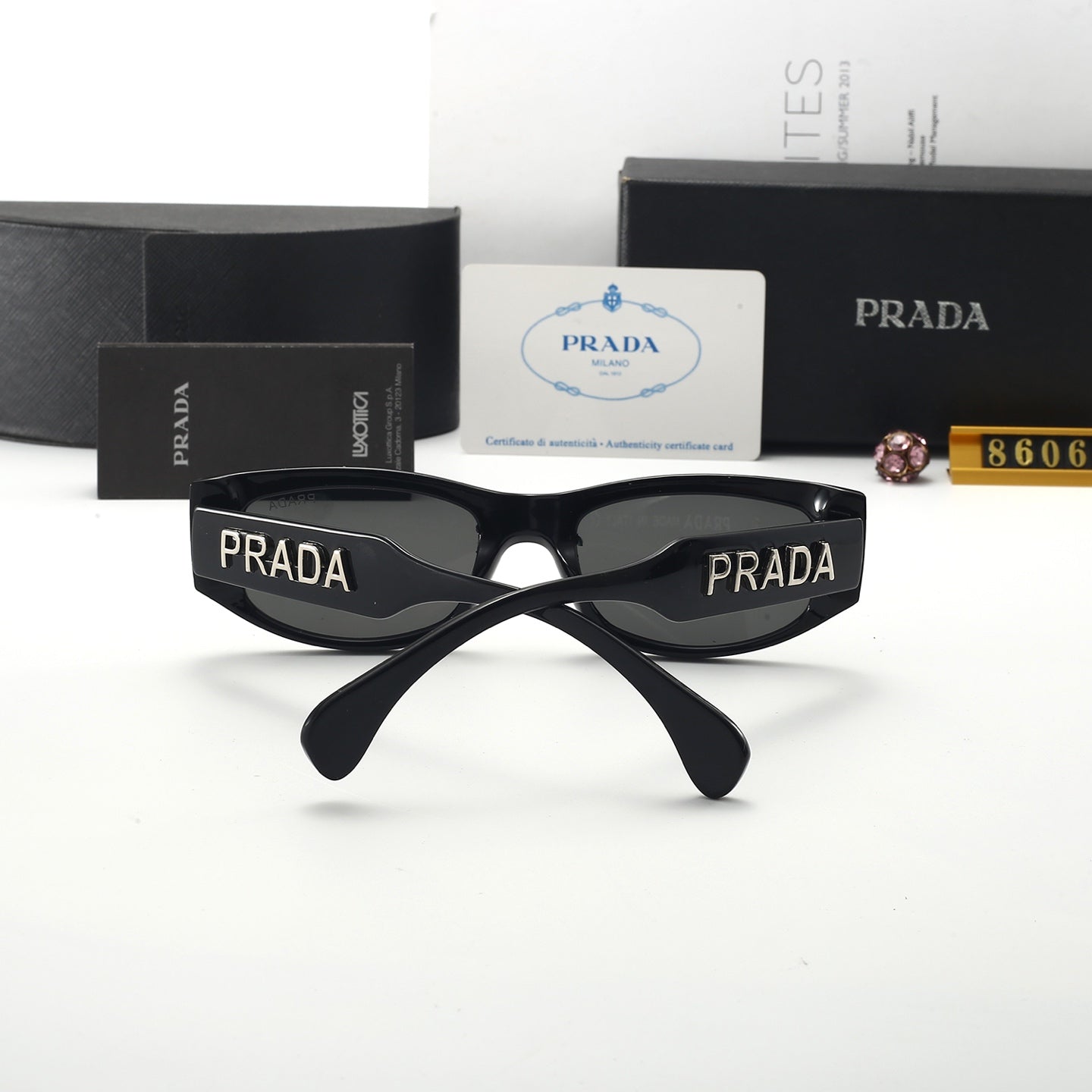 5 colors thin frame sunglasses  8606