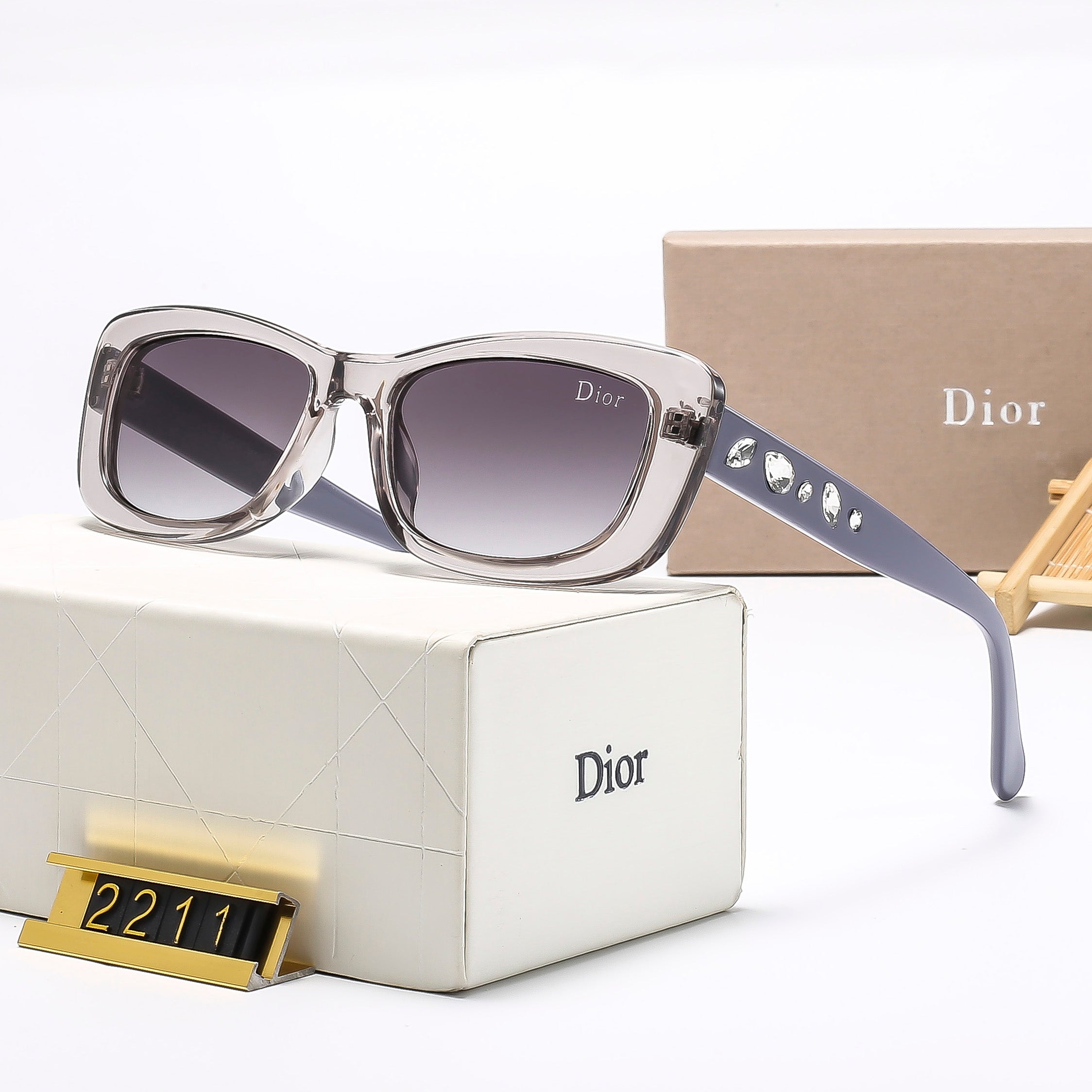 6 colors trendy HD lens sunglasses  2211