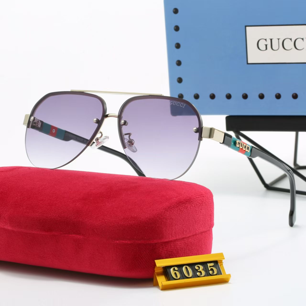 7 colors plain sunglasses 6035