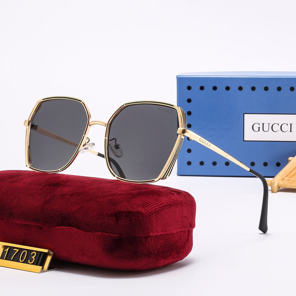 4-color trendy plain sunglasses   1703