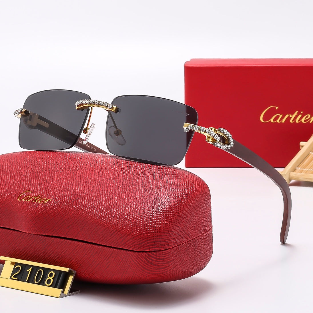 6 colors new style sunglasses for men and women 2107