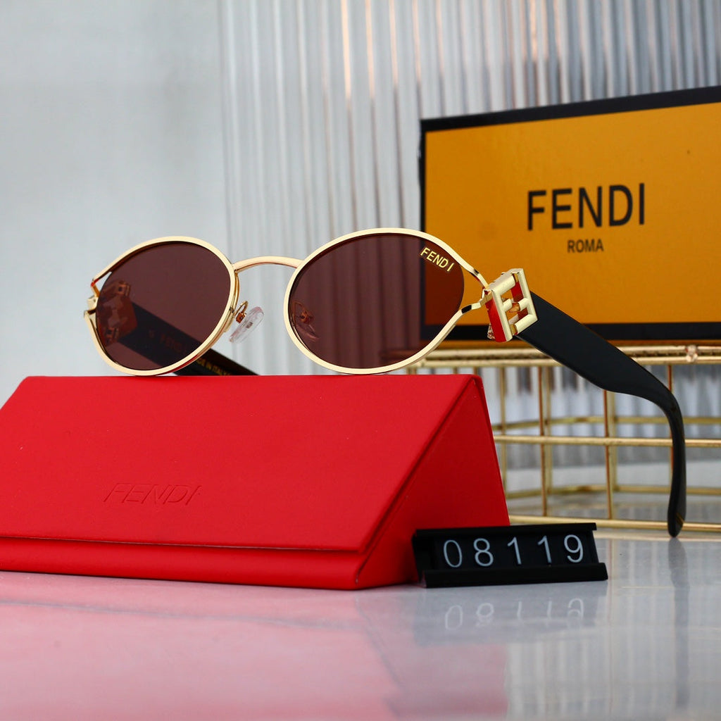 New curved nylon high-definition lens sunglasses, half-frame design shows elegance