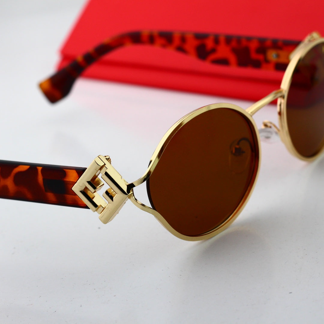 New curved nylon high-definition lens sunglasses, half-frame design shows elegance