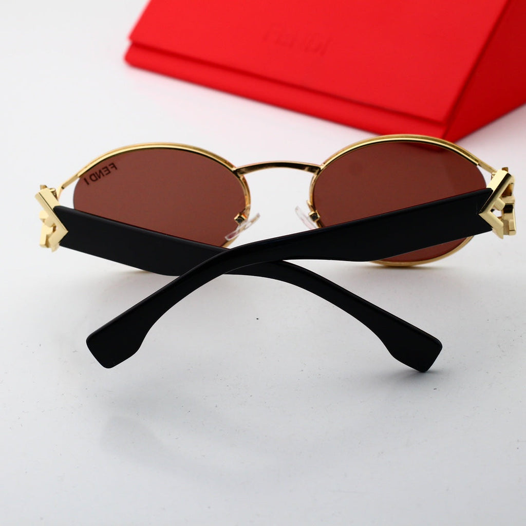 New curved nylon high-definition lens sunglasses, half-frame design shows elegance