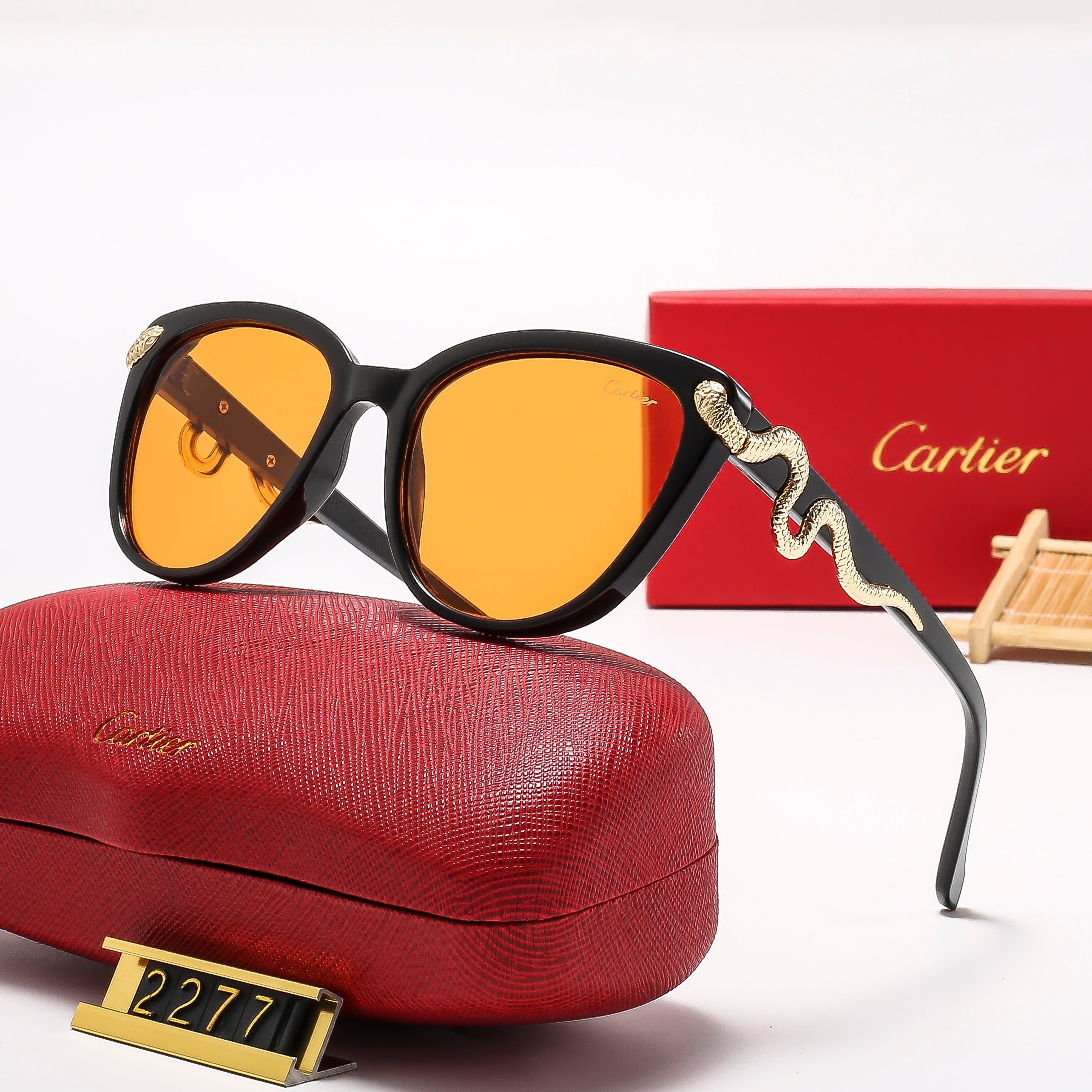 7 colors golden snake logo hot sunglasses