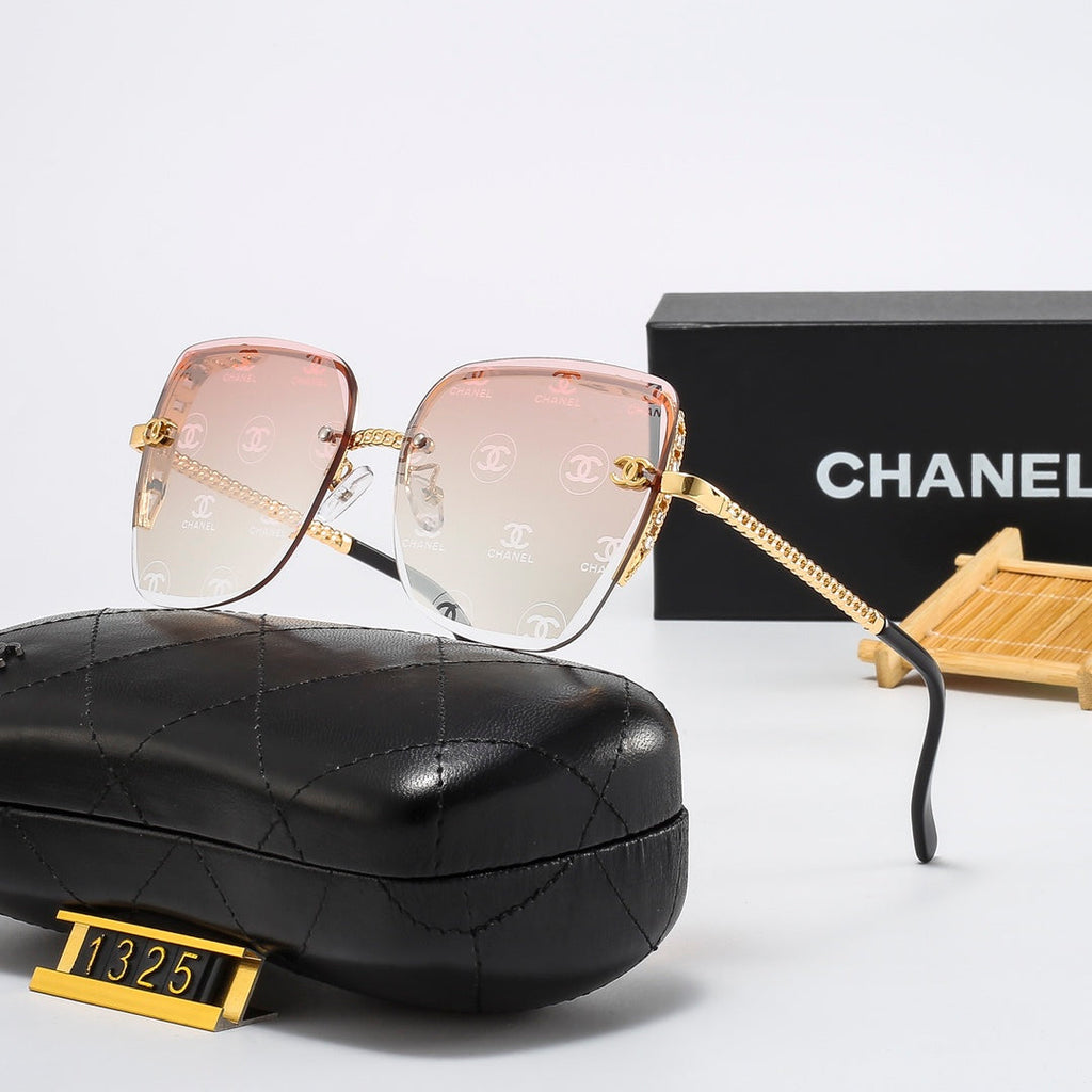 8 colors rimless thin lens metal sunglasses 1325