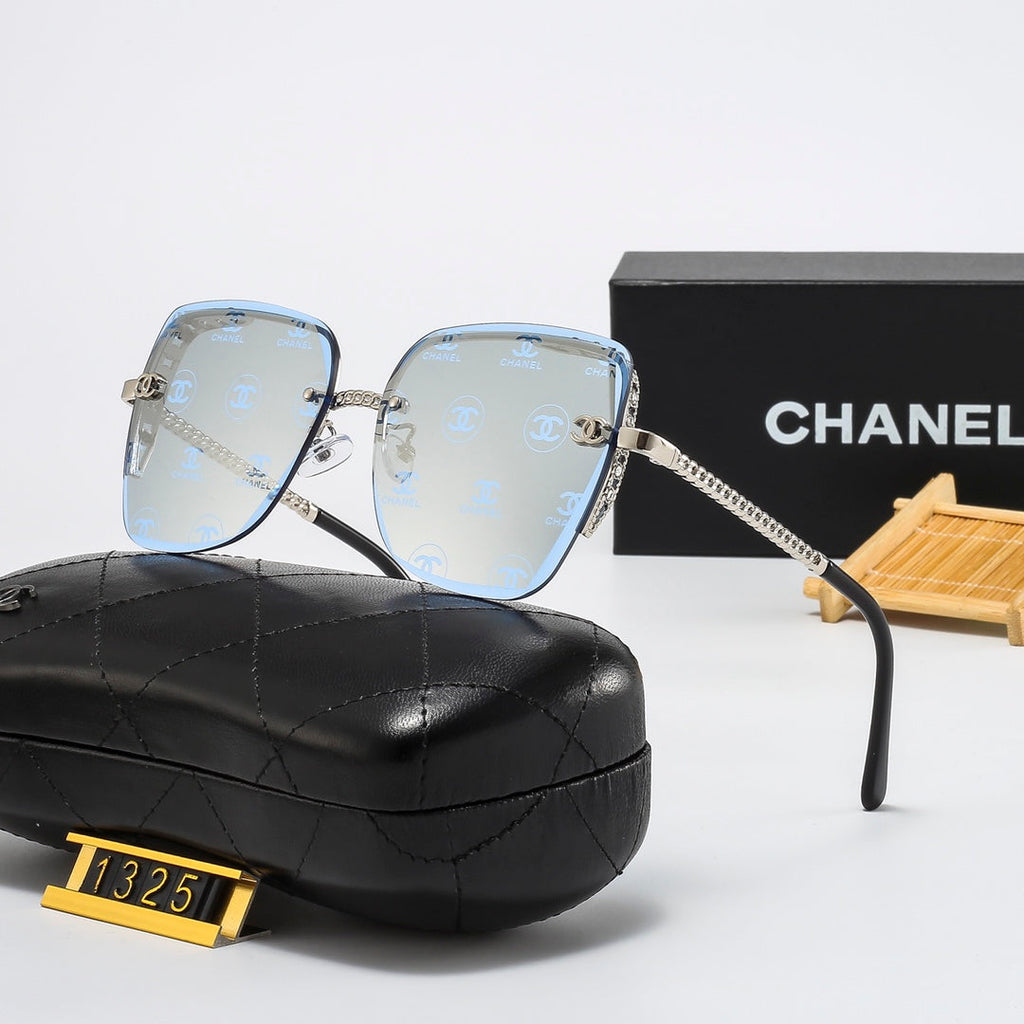 8 colors rimless thin lens metal sunglasses 1325