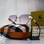 Frameless Metal Gradient Sunglasses