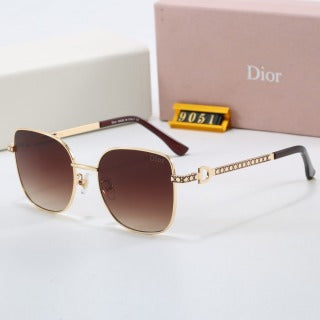 Classic Gradient Two-Tone Metal Sunglasses