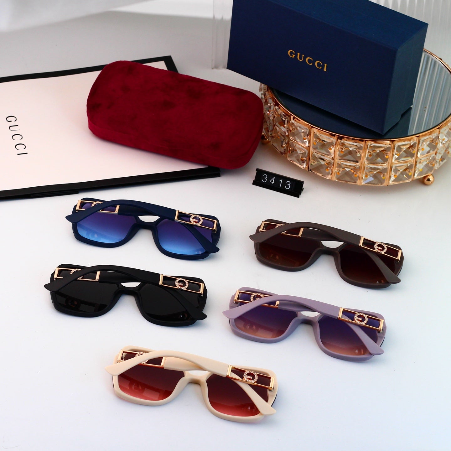 Full frame square sunglasses