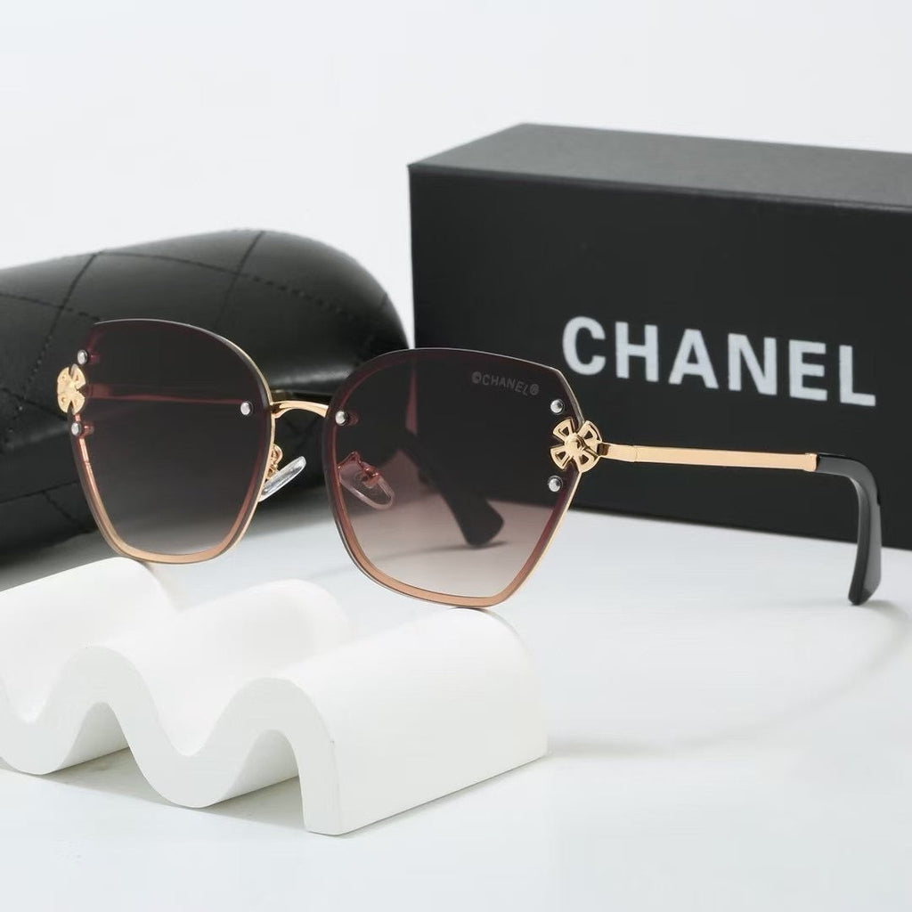 7 colors frameless metal thin lens sunglasses