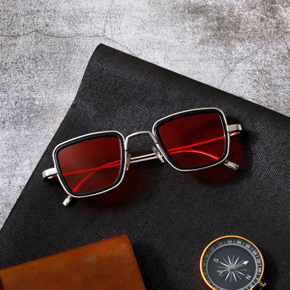 Dollger Metal Square Frame Sunglasses