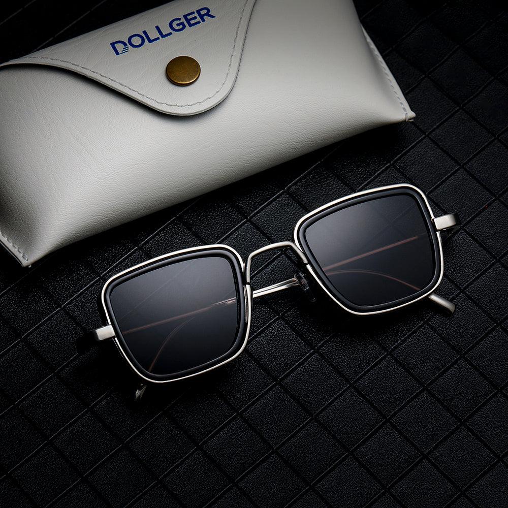 Dollger Metal Square Frame Sunglasses