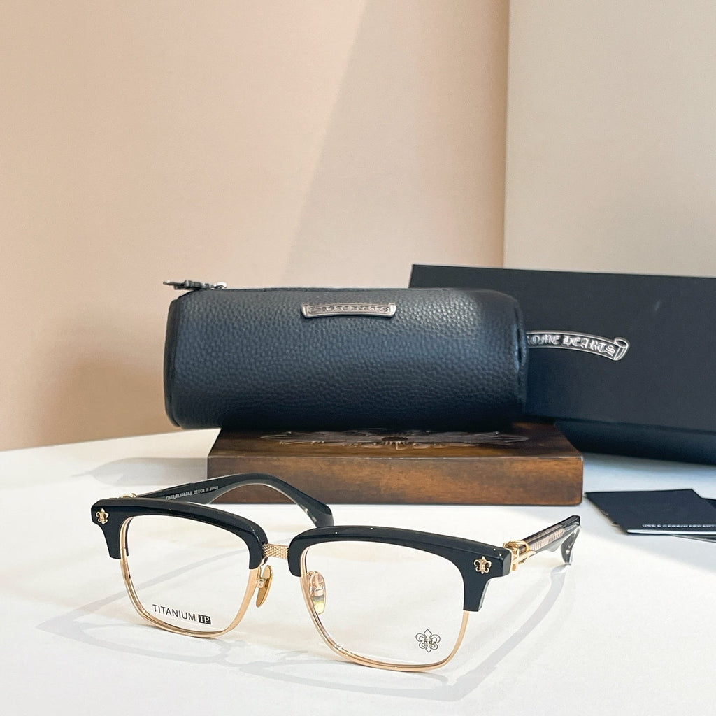 Half frame transparent sunglasses