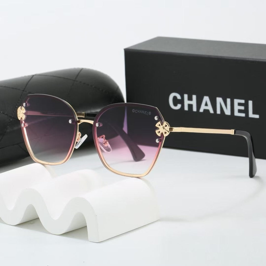 7 colors frameless metal thin lens sunglasses