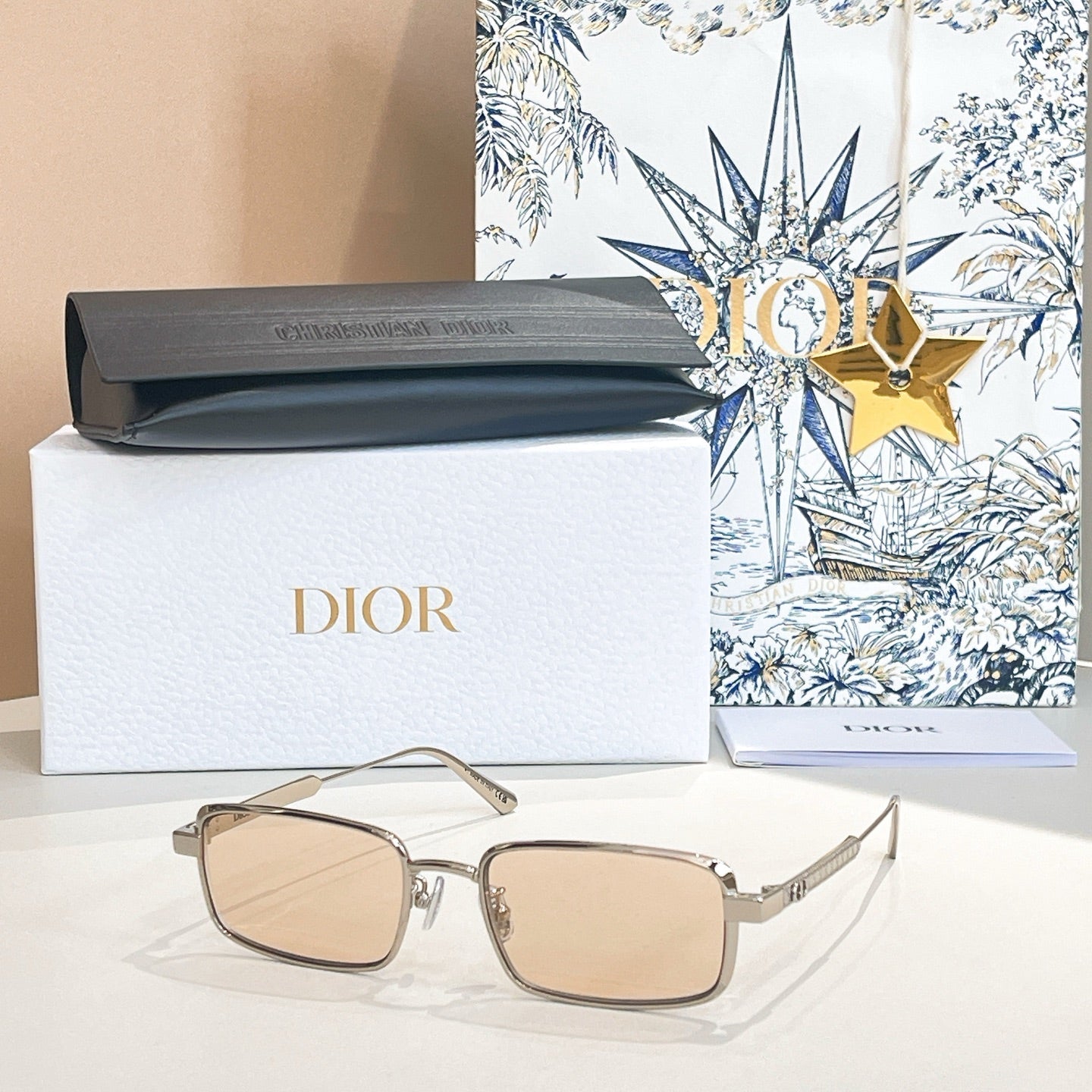 Half frame gradient sunglasses