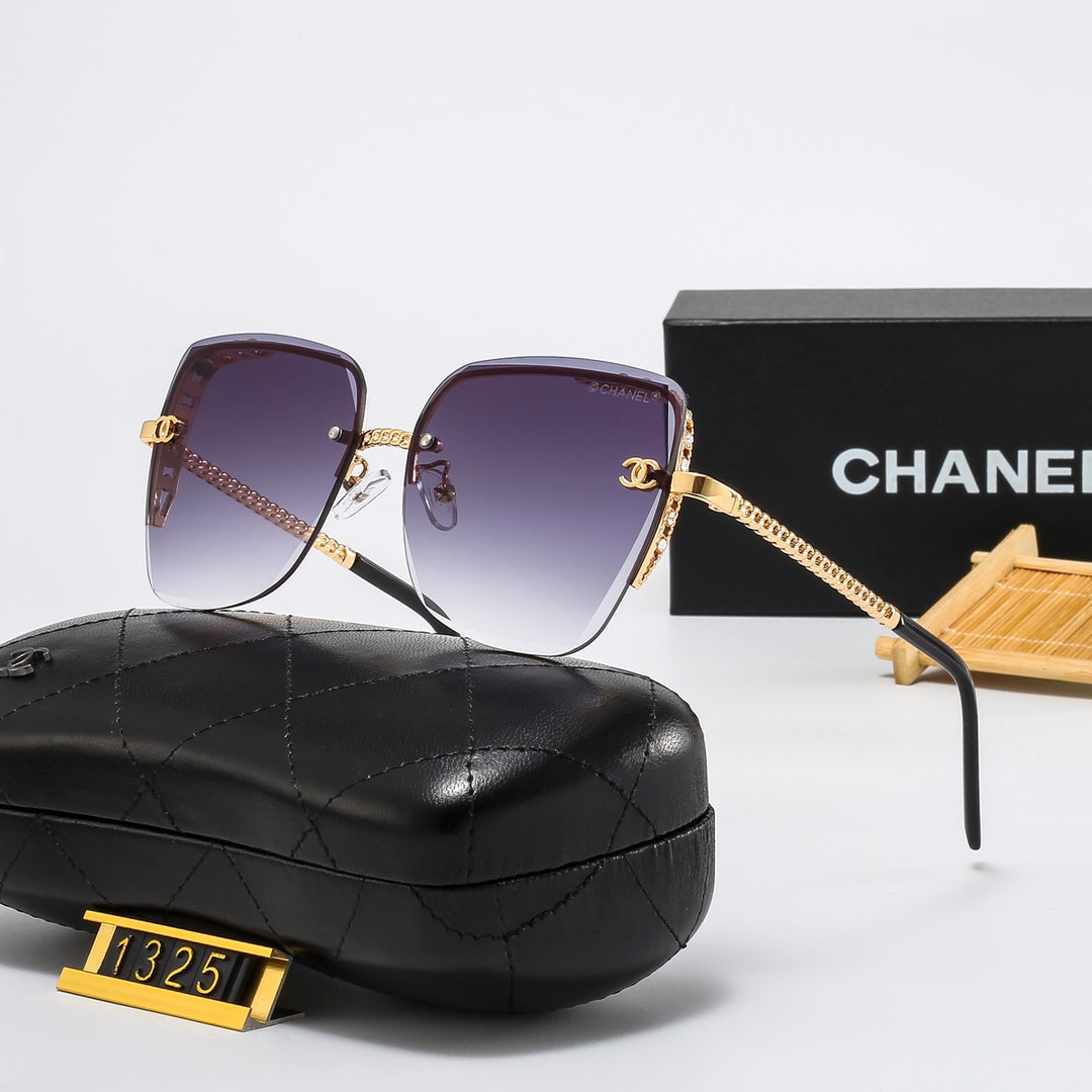 8 colors rimless thin lens metal sunglasses 1325