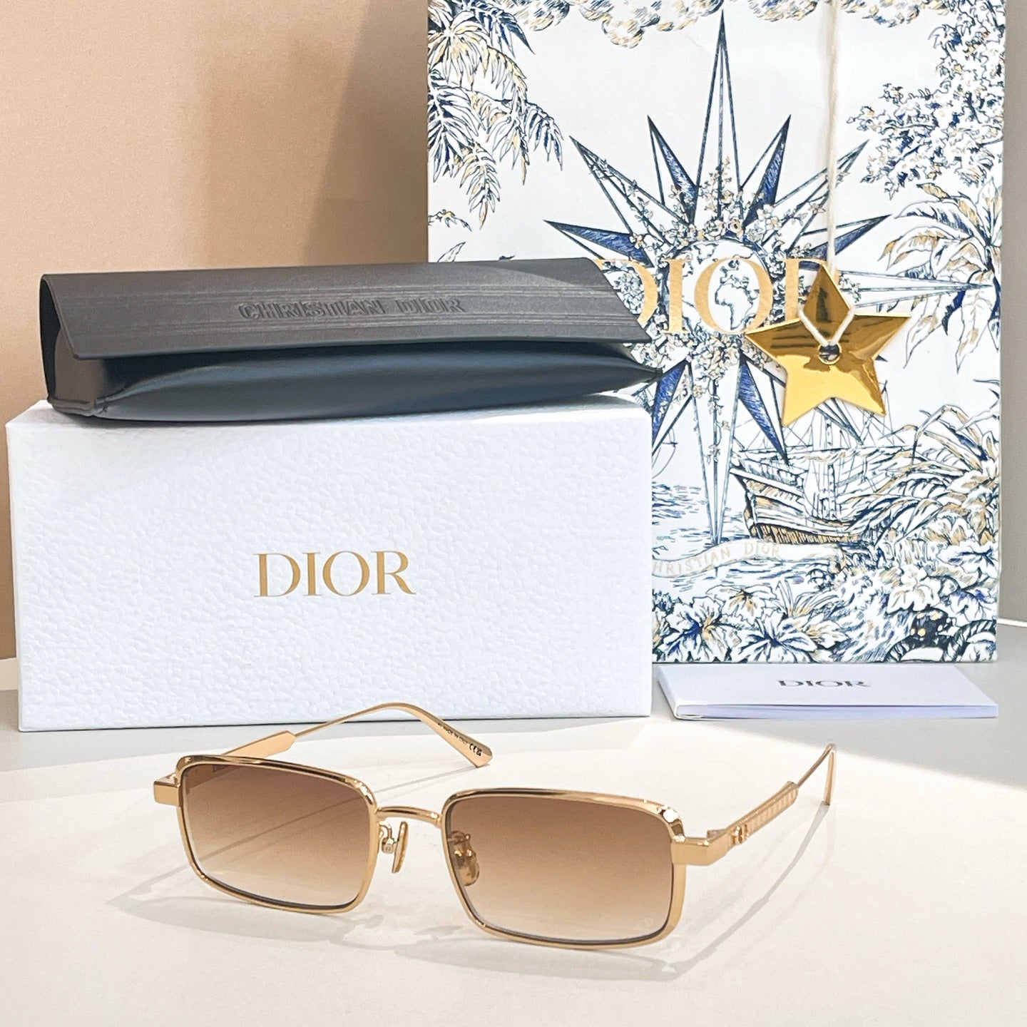 Half frame gradient sunglasses