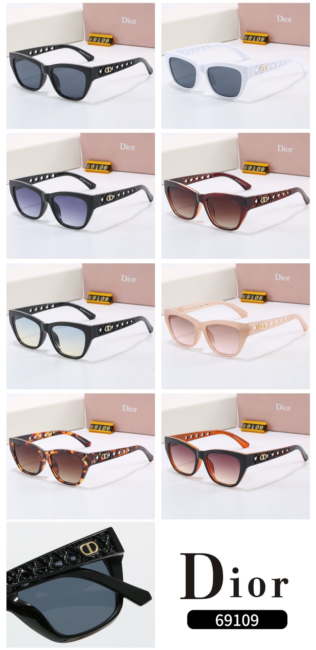 8 colors new hot sunglasses 69109