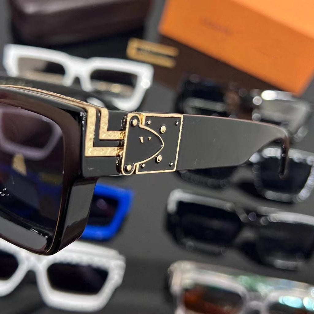 New Millionaire Series Sunglasses Retro Internet Celebrity Fashion Sunglasses Square Frame UV Sunglasses