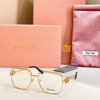 Transparent full frame metal sunglasses