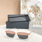 Metal frameless sunglasses