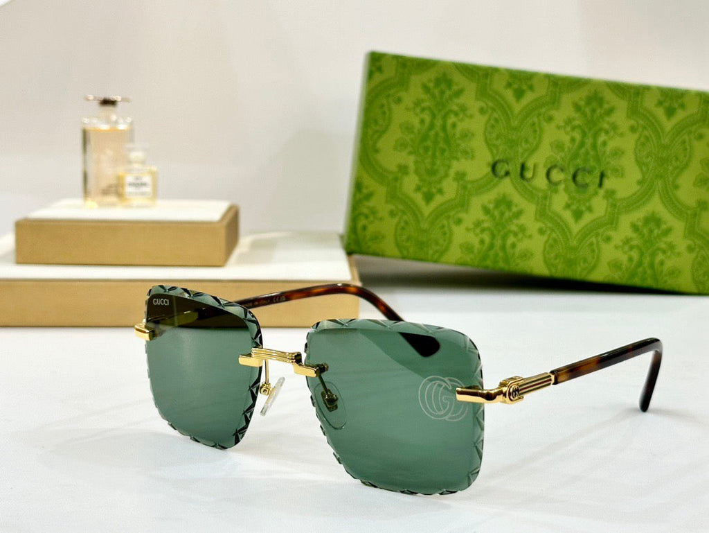 New rimless cut lens sunglasses